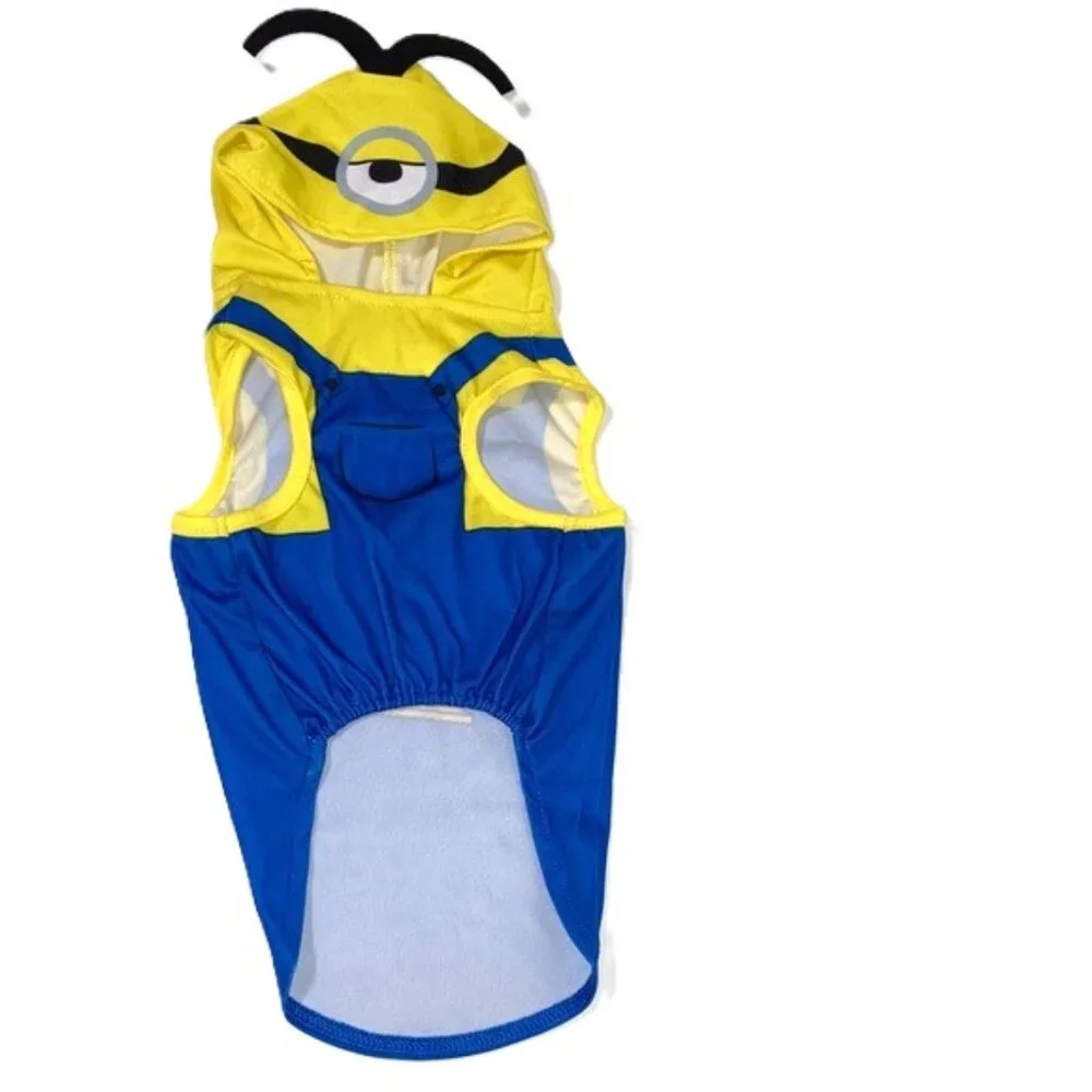 MINIONS Dog Costume Yellow Blue & Black by Illumination Presents Dog Size Small